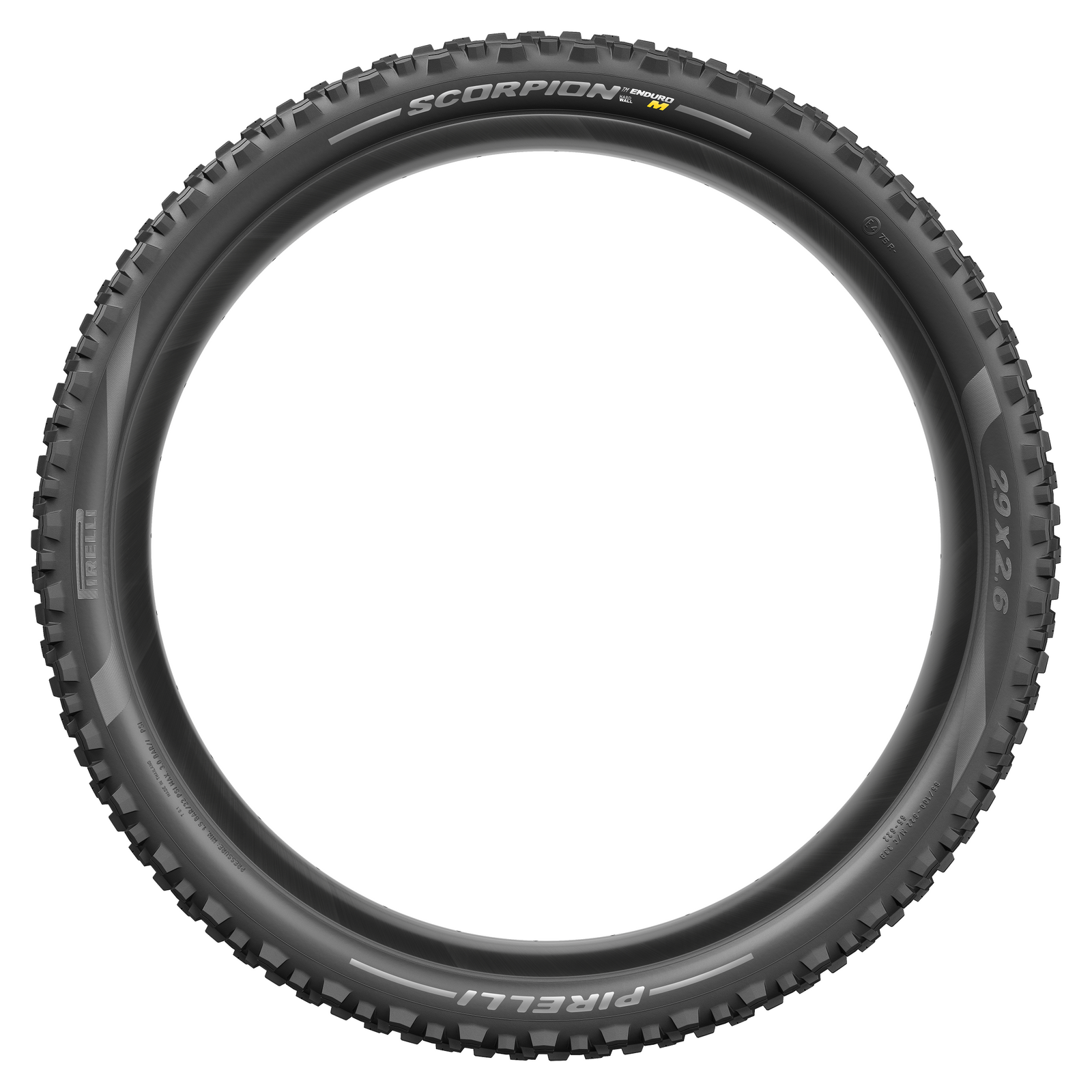 Profile of the the Scorpion Enduro M HardWall mountain bike tire